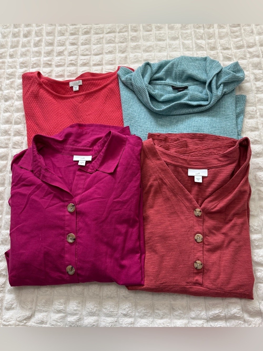 J Jill Women’s Medium LOT of Four Tunic Tops ~ Basics Minimalist
